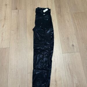 Adore Me Shimmering Black Leggings